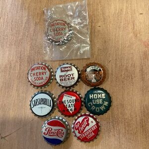 Vintage Soda Bottle Caps Collection